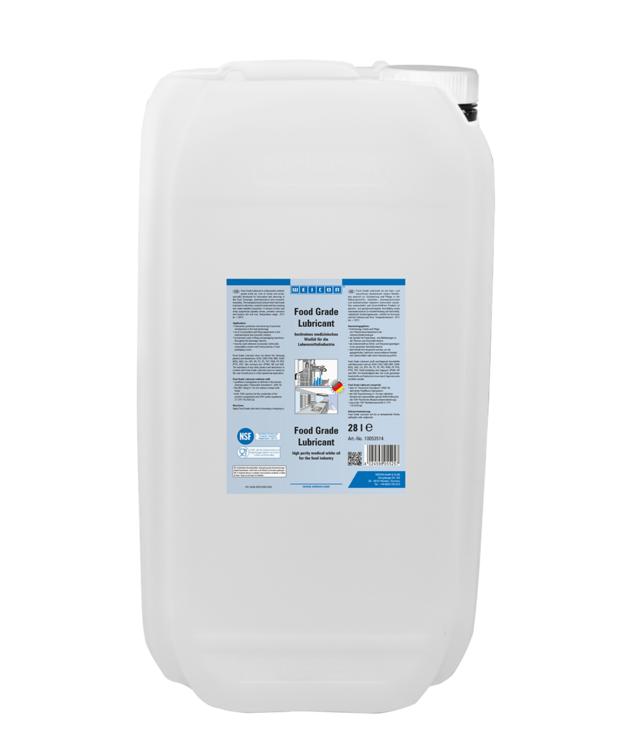 Lubrificante Food Grade | óleo lubrificante e de manutenção para o sector alimentar NSF H1
