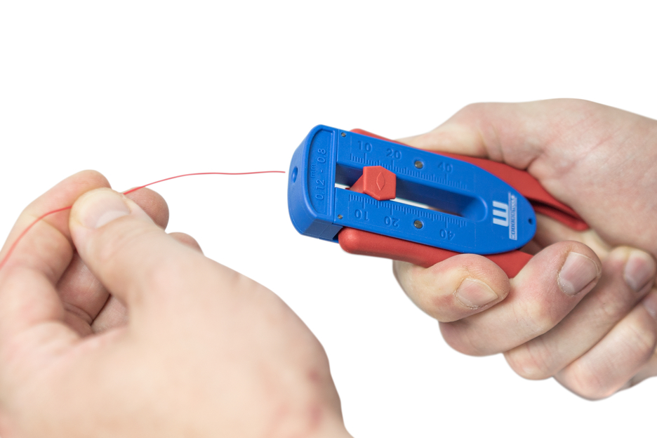 Precision Wire Stripper S | para condutores e fios finos I intervalo de descarne de 0,12 mm a 0,8 mm (36-20 AWG)