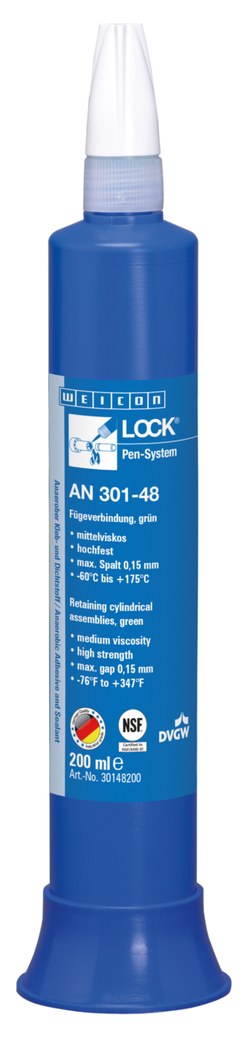 WEICONLOCK® AN 301-48 Retentor de Montagens Cilíndricas | resistência elevada, com aprovação para água potável