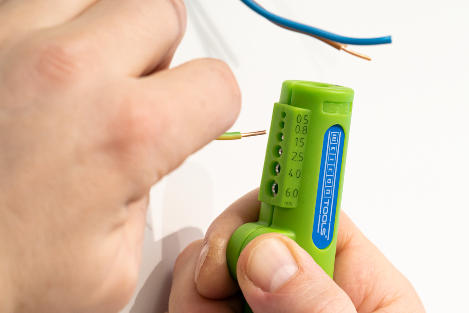 Quadro-Stripper No.16 Green Line | ferramenta de descarne sustentável I descarnador multifuncional, intervalo de trabalho descarne 0,5 - 6,0 mm² I diâmetro 8 - 13 mm Ø