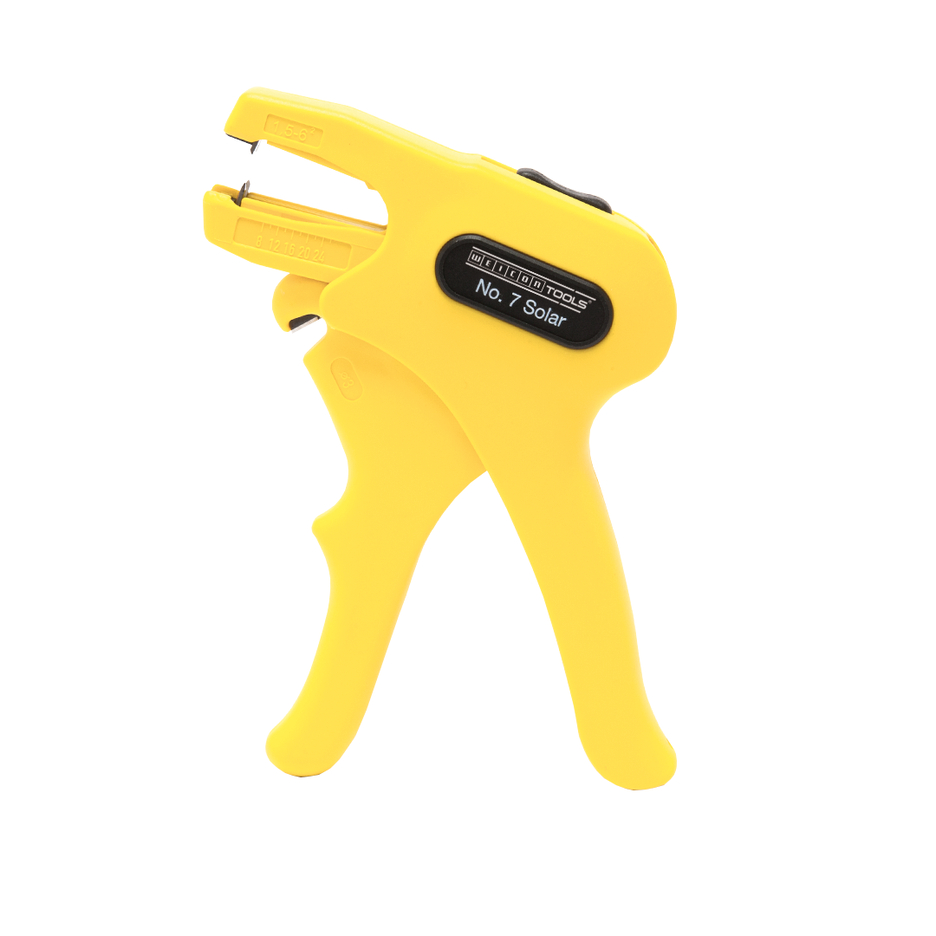 Kit de Alicate Descarnador de Isolamentos No. 7 Solar | para descarnar e retirar isolamento de cabos fotovoltaicos comuns (como H1Z2Z2-K) com uma secção transversal de 1,5 - 10 mm²