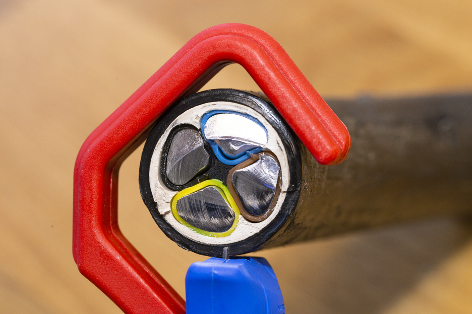 Descarnador de Cabos No. 35 - 50 | com cabo de plástico reforçado com fibra de vidro e 2 componentes I diâmetro de trabalho de 35 a 50 mm Ø