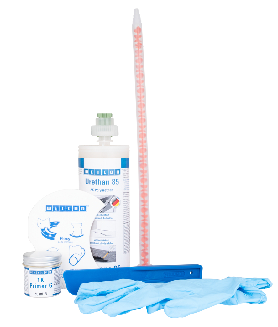 Kit para Reparação de Correias | composto de reparação e revestimento de poliureia para superfícies de borracha, embalagem de trabalho
