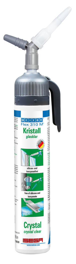 Polímero MS Flex 310 M® Cristal | adesivo elástico à base de MS-Polymer em embalagens Presspack para um trabalho sem muito esforço Polímero MS Flex 310 M® Cristal | adesivo elástico à base de MS-Polymer em embalagens Presspack para um trabalho sem muito esforço