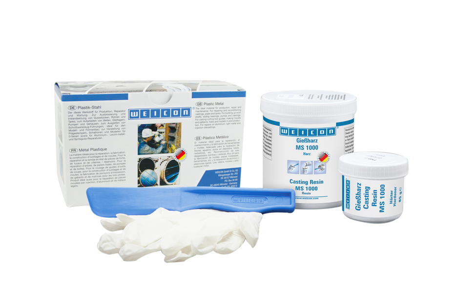 WEICON Resina Líquida MS 1000 | sistema de resina epóxi para colagem, laminagem e fundição