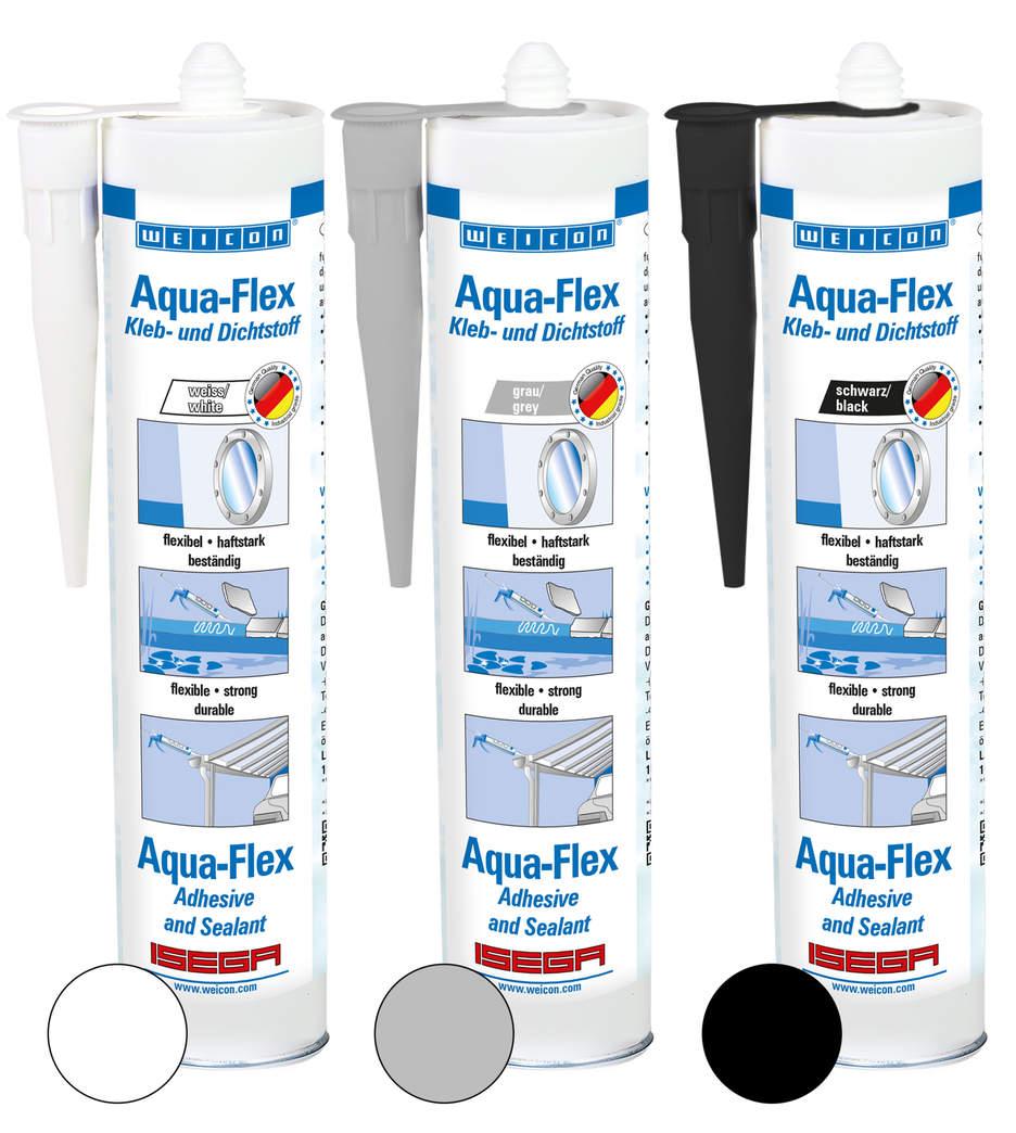 Polímero MS Aqua-Flex | adesivo e vedante para superfícies húmidas e molhadas, à base de Polímero-MS