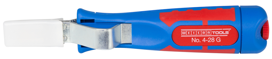 Descarnador de Cabos No. 4 - 28 G | com cabo de plástico reforçado com fibra de vidro e 2 componentes I incluindo lâmina reta e tampa protetora I diâmetro de trabalho 4 - 28 mm Ø
