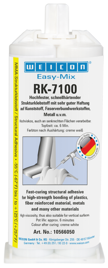 Adesivo Acrílico Estrutural Easy-Mix RK-7100 | adesivo acrílico estrutural, de cura rápida