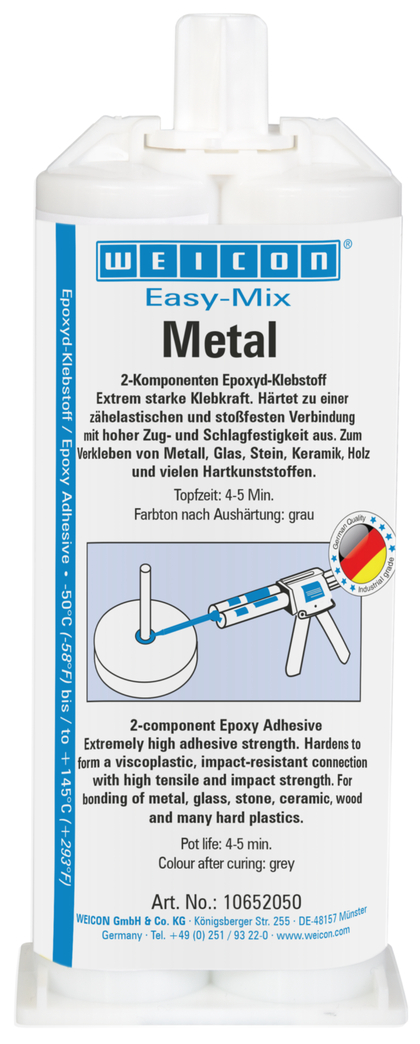 Adesivo Epóxi Easy-Mix Metal | adesivo epóxi para colagem de peças metálicas