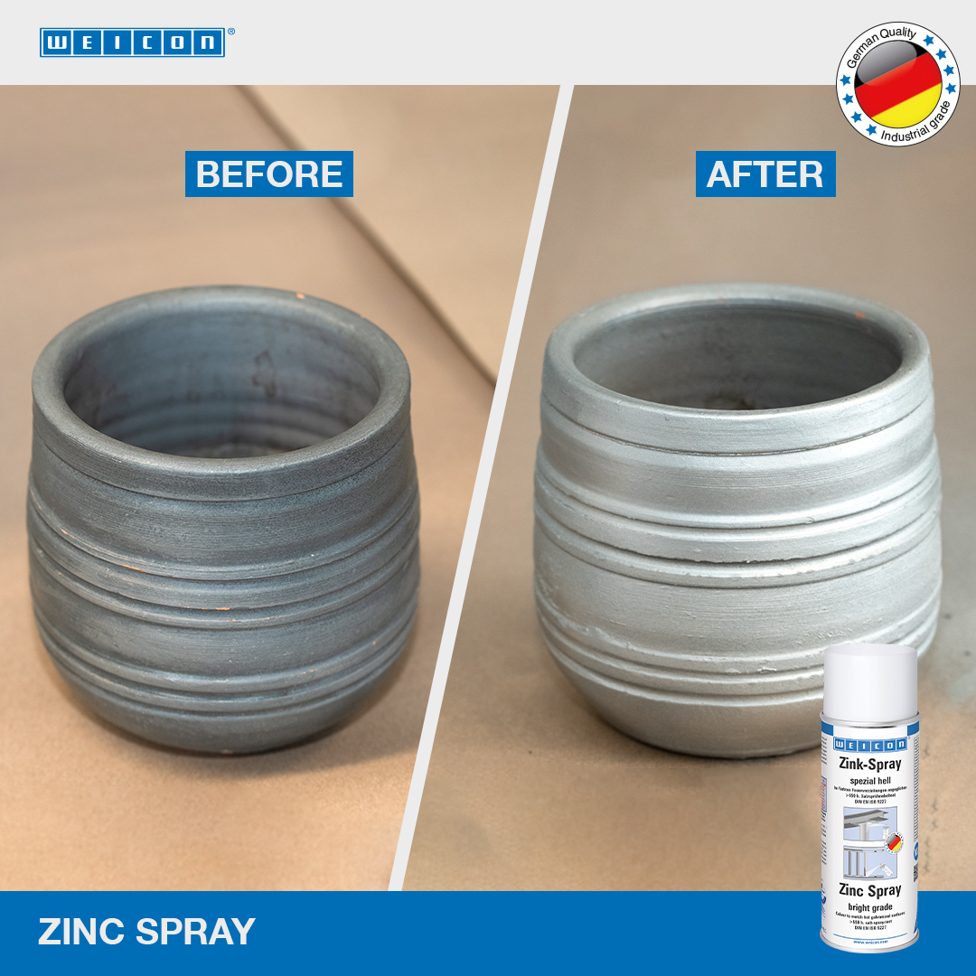 Spray de Zinco | proteção catódica contra a corrosão com aprovação para utilização no sector alimentar
