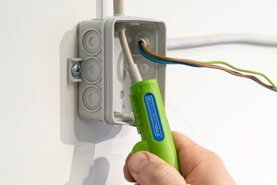 Quadro-Stripper No.16 Green Line | ferramenta de descarne sustentável I descarnador multifuncional, intervalo de trabalho descarne 0,5 - 6,0 mm² I diâmetro 8 - 13 mm Ø