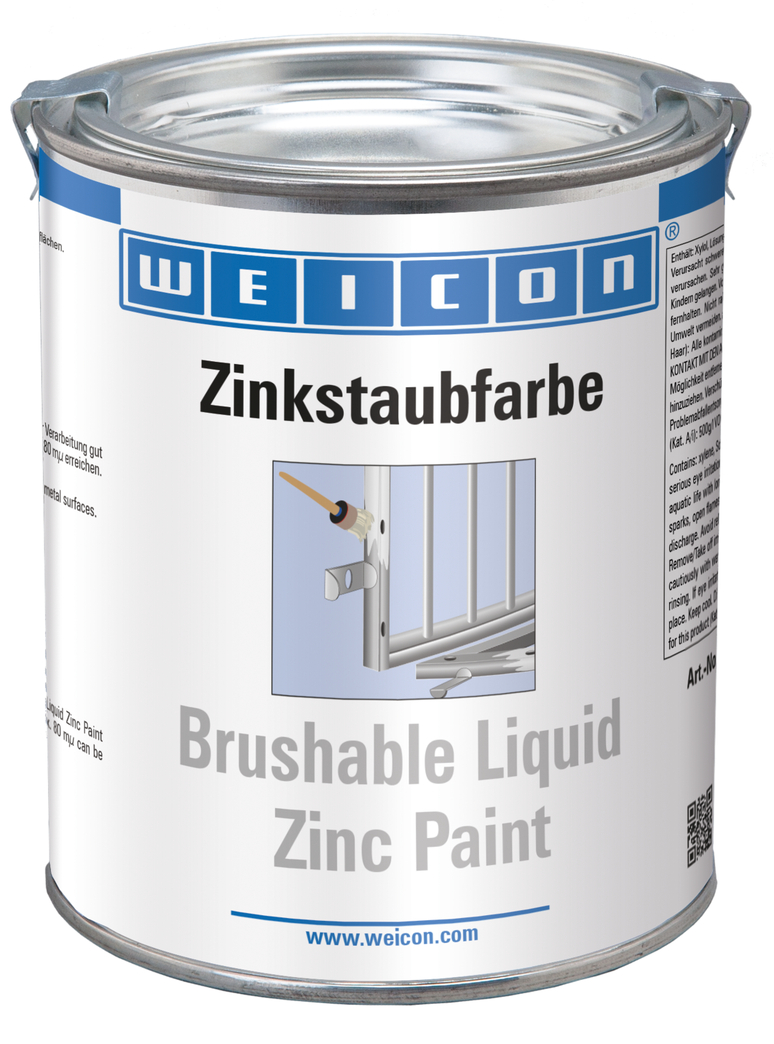 Tinta de Zinco Líquida Escovável | proteção anticorrosiva com base num revestimento de pigmentos metálicos