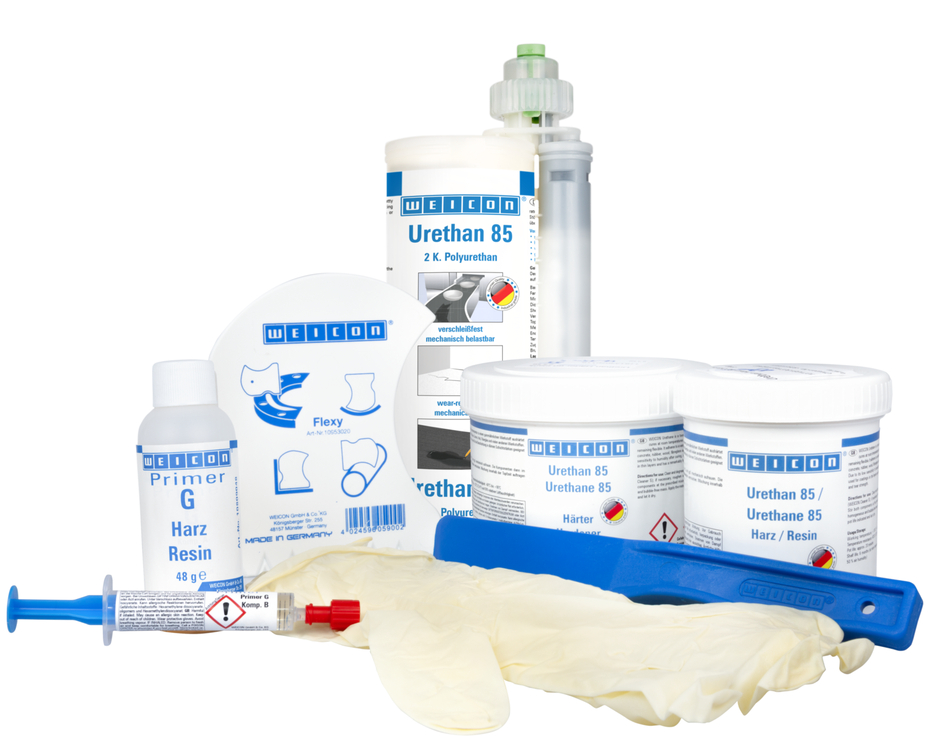 Kit para Reparação de Correias | composto de reparação e revestimento de poliureia para superfícies de borracha, embalagem de trabalho