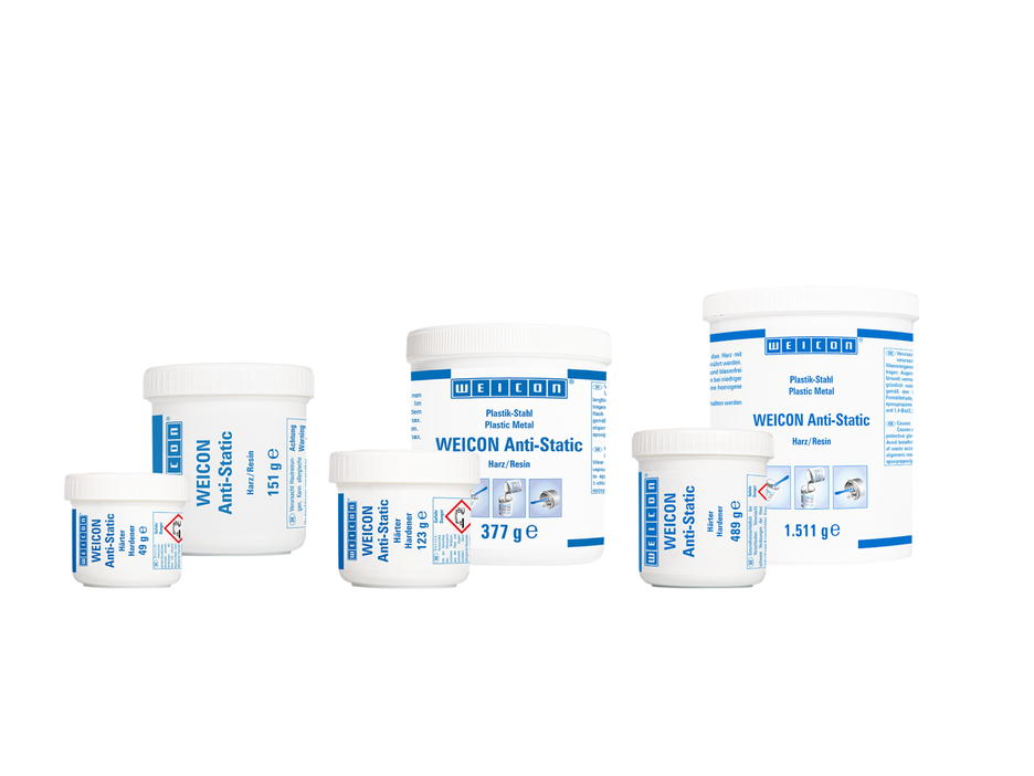 WEICON Anti-Static | sistema de resina epóxi com carga mineral para proteção contra o desgaste, antiestático