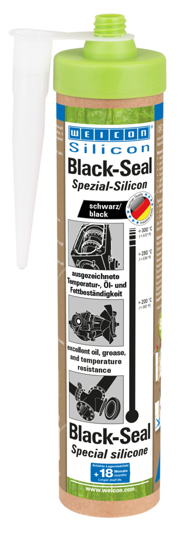 Silicone Especial Black-Seal | vedante permanentemente elástico para áreas resistentes a óleo ou gordura