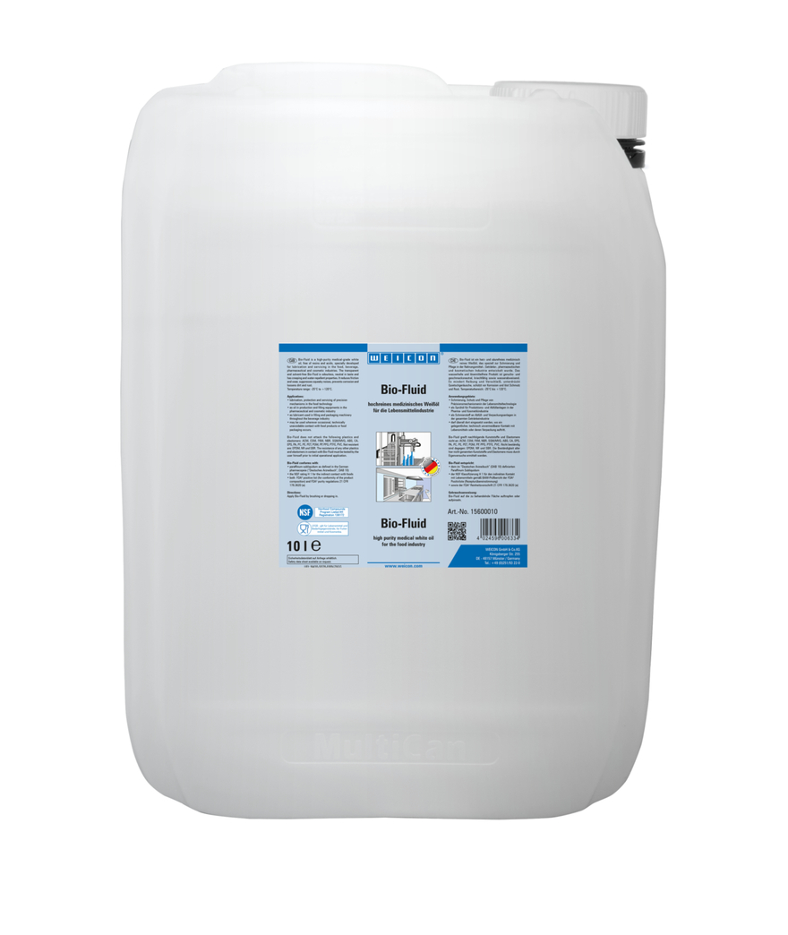 Líquido Bio-Fluid | óleo lubrificante e de manutenção para o sector alimentar NSF H1