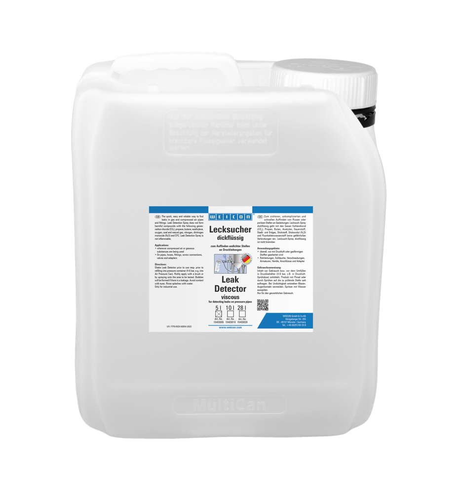 Líquido Detetor de Fugas Viscoso | para localização de fissuras em linhas de pressão