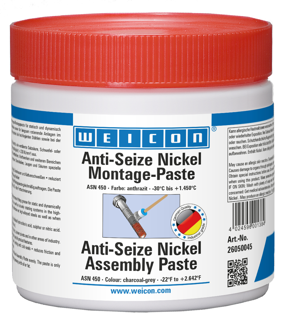 Pasta de Montagem Anti-Seize Níquel | lubricant and release agent paste, high-temperature-resistant