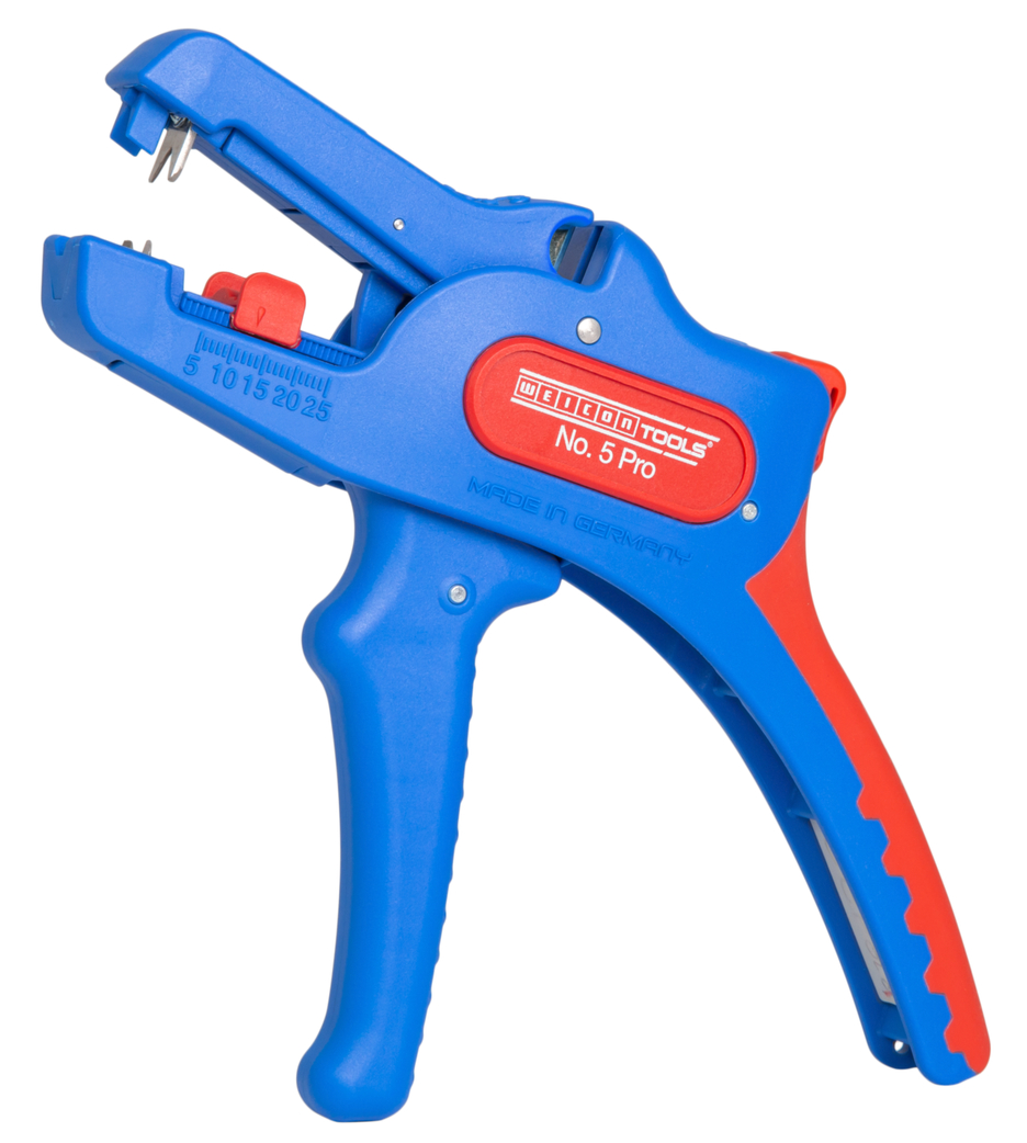 Kit de Alicate Descarnador de Isolamentos No. 5 Pro | para todos os condutores trançados e sólidos comuns I intervalo de trabalho 0,2 - 16,0 mm²