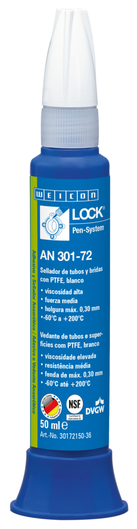 WEICONLOCK® AN 301-72 Vedante de Tubos e Flanges | com PTFE, resistência média, resistente a altas temperaturas