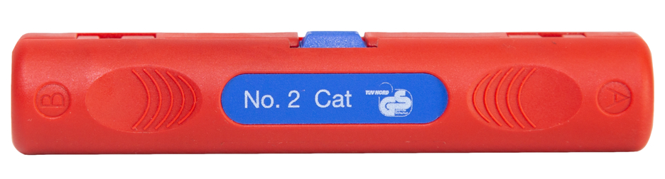Stripper No.2 Cat | para descarnar cabos de dados e de rede I diâmetro de trabalho de 4,5 a 10 mm Ø