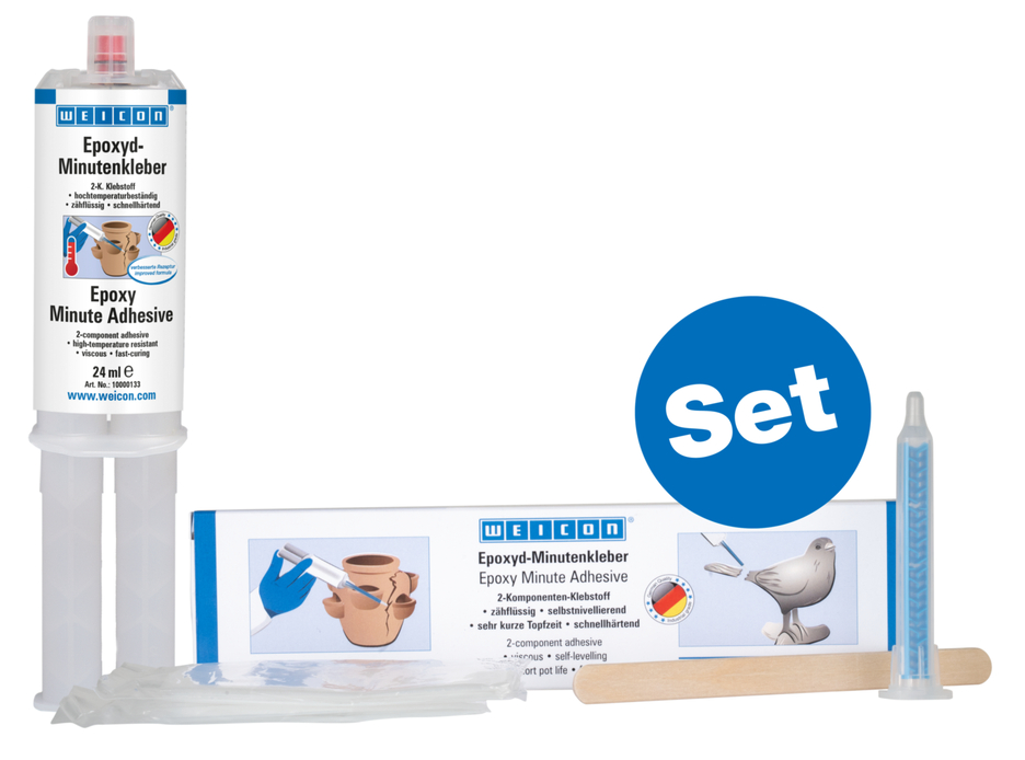 Adesivo Rápido Epóxi | Adesivo de resina epóxi de aplicação universal, resistente a altas temperaturas