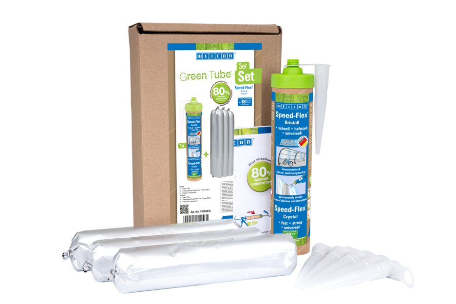 Polímero-MS Speed-Flex® Cristal | adesivo e vedante para ligações cristalinas, à base de MS-Polímero