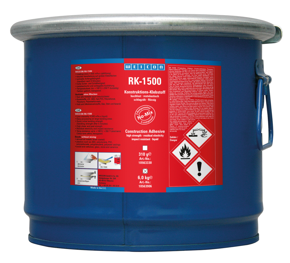 Adesivo Acrílico Estrutural RK-1500 | adesivo acrílico estrutural, adesivo líquido No-Mix