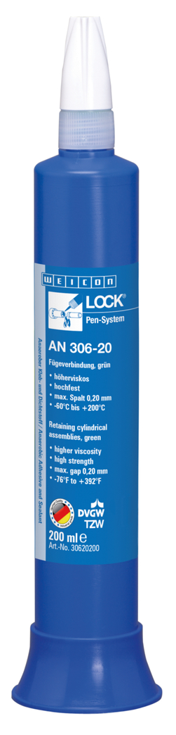 WEICONLOCK® AN 306-20 Retentor de Montagens Cilíndricas | resistência elevada, resistente a temperaturas elevadas, com aprovação para água potável