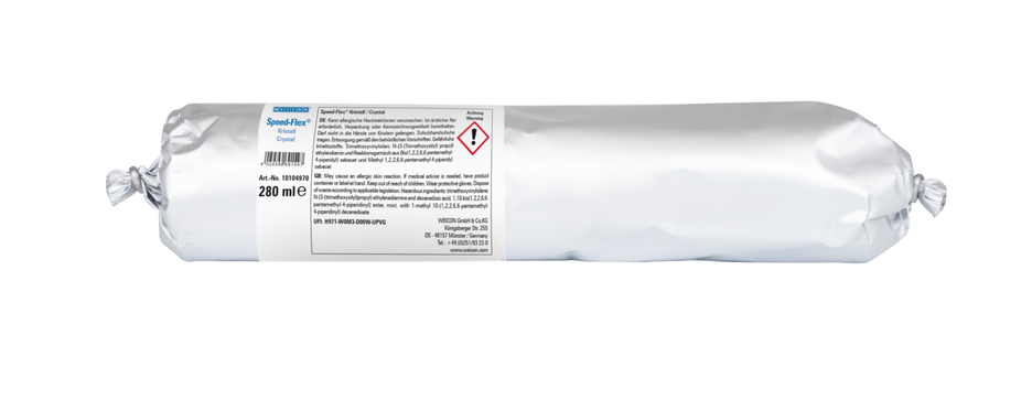 Polímero MS Flex 310 M® Cristal | adesivo elástico à base de MS-Polymer em embalagens Presspack para um trabalho sem muito esforço