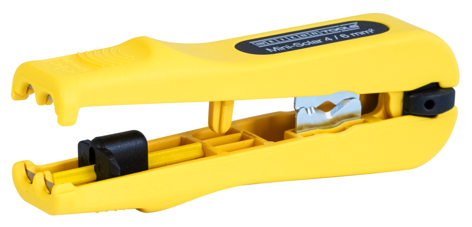 Mini-Solar 4/6 mm² | para esfolar e descarnar cabos fotovoltaicos comuns I gama de trabalho 4,0 & 6,0 mm²