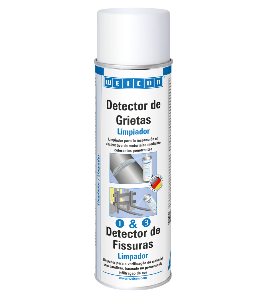 Spray Revelador de Fissuras Agente de Limpeza | limpeza para ensaios não destrutivos de materiais