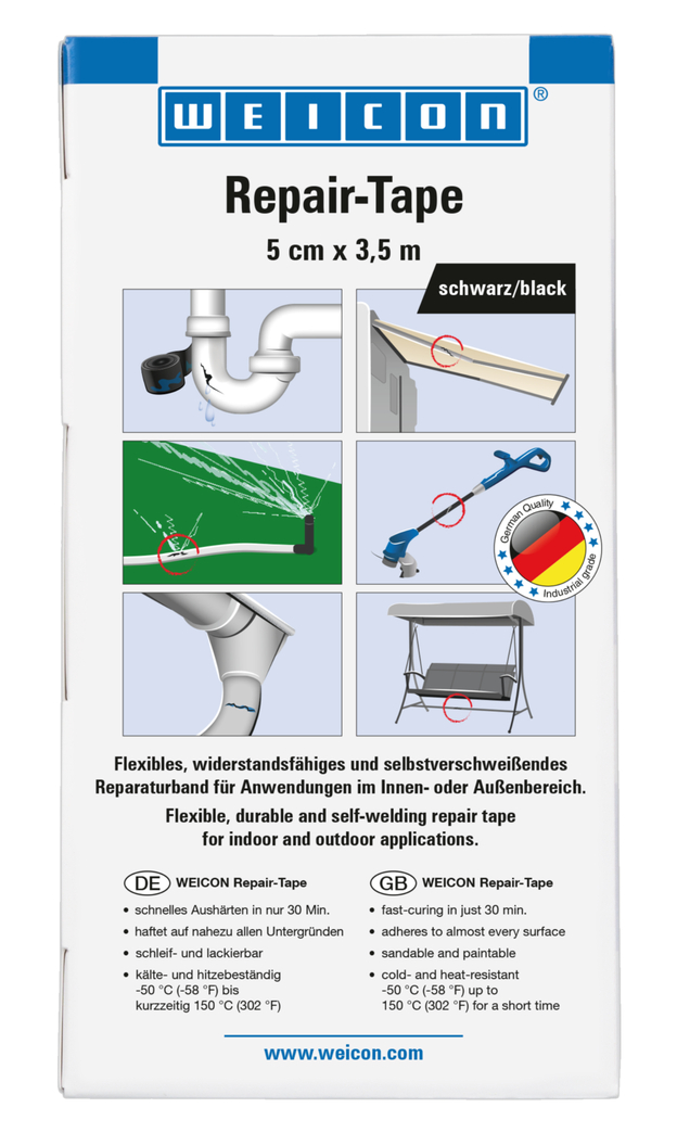 Fitas de Reparação | fita de reparação duradoura e auto-fusível, tamanho M