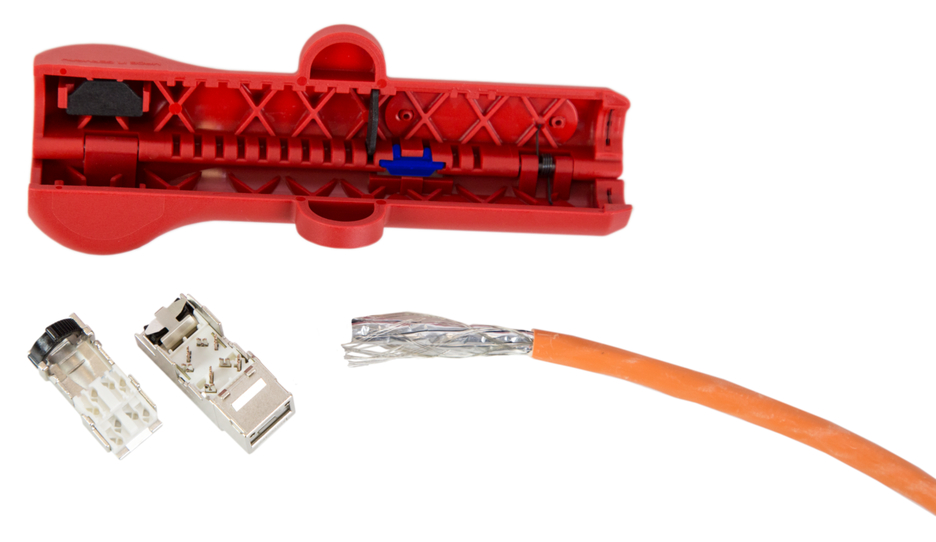 Cat Cable-Stripper No. 10 | para descarnar cabos de dados e de rede I diâmetro de trabalho 4,5 - 10,0 mm Ø