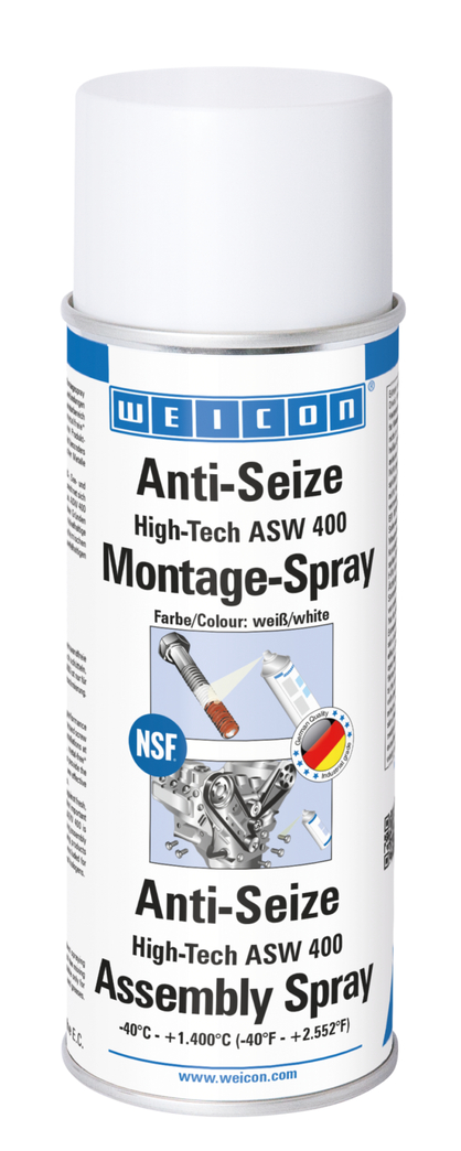 Spray de Montagem Anti-Seize High-Tech | pasta lubrificante sólida