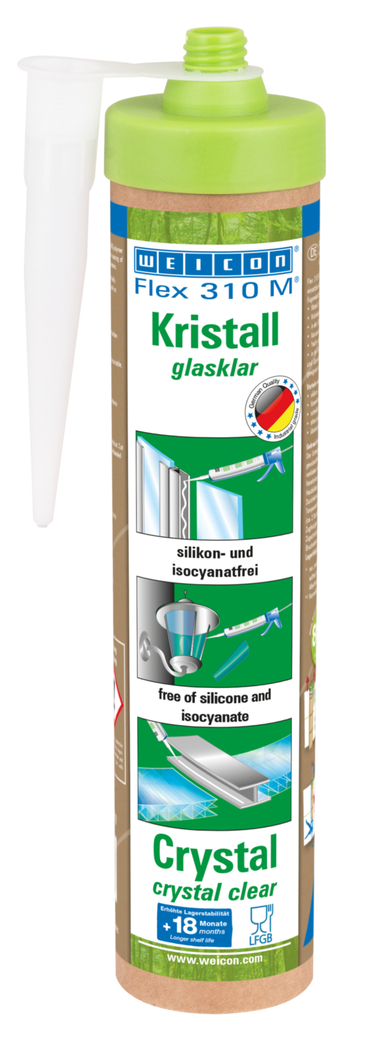 Polímero MS Flex 310 M® Cristal | Adesivo elástico à base de polímeros MS para uma utilização versátil