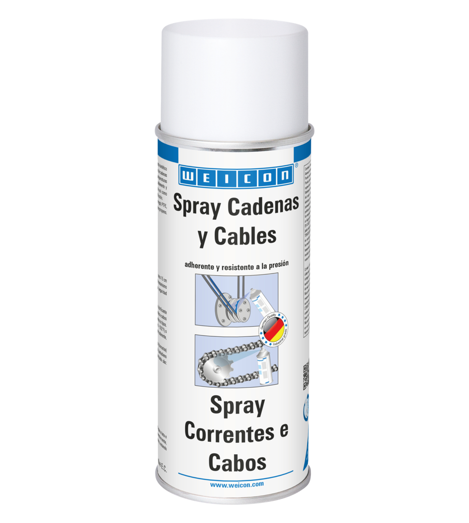 Spray de Correntes e Cabos | lubrificante adesivo transparente