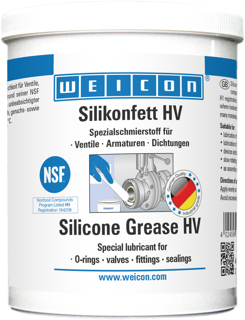Massa de Silicone HV | Massa lubrificante de qualidade alimentar