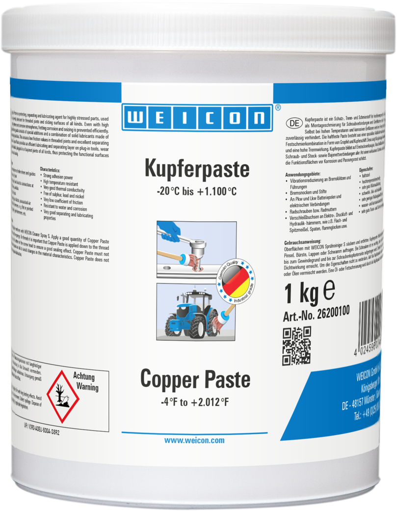 Pasta de Cobre | copper-based lubricant and release agent paste