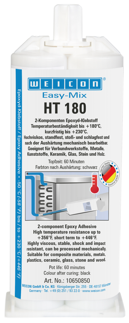 Adesivo Epóxi Easy-Mix HT 180 | adesivo epóxi resistente a altas temperaturas até +180°C