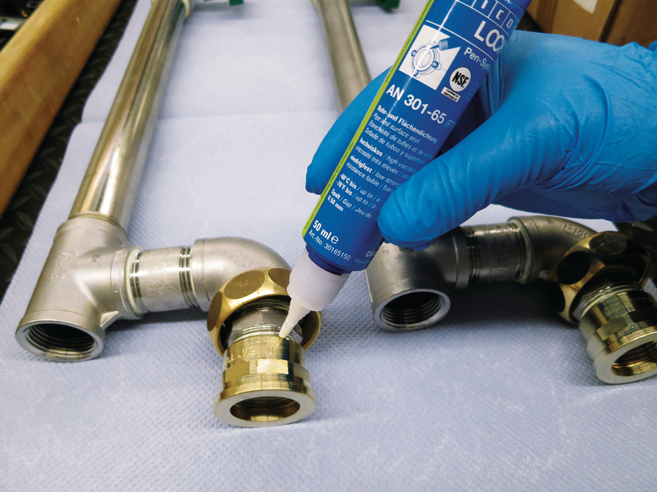 WEICONLOCK® AN 301-65 Vedante de Tubos e Flanges | com PTFE, resistência média, com aprovação para água potável