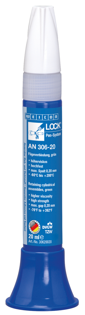 WEICONLOCK® AN 306-20 Retentor de Montagens Cilíndricas | resistência elevada, resistente a temperaturas elevadas, com aprovação para água potável