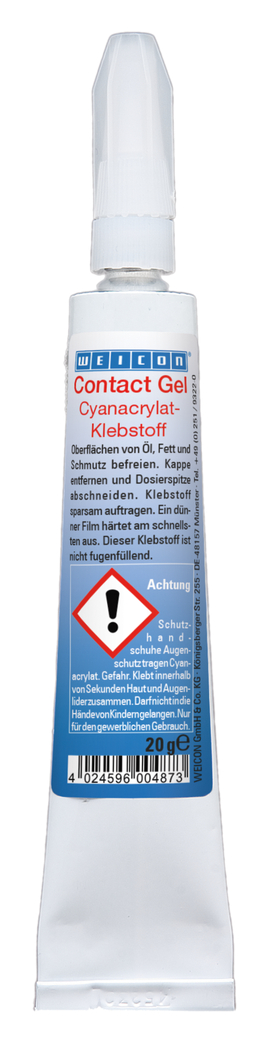 Contato GEL | adesivo instantâneo pastoso para superfícies porosas