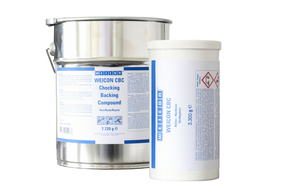 WEICON CBC | sistema de resina epóxi com carga de alumínio para fundição e compensação de folgas, certificado por ABS