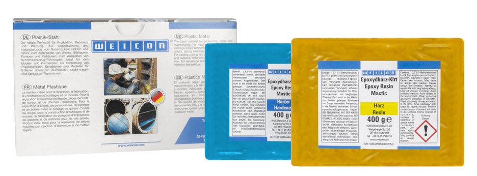 Massa de Resina Epóxi WEICON | massa de reparação universal amassável