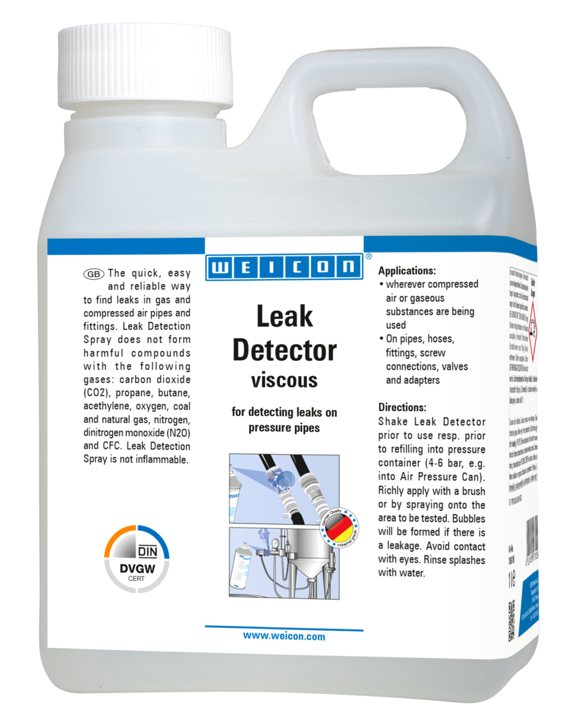 Líquido Detetor de Fugas Viscoso | para localização de fissuras em linhas de pressão