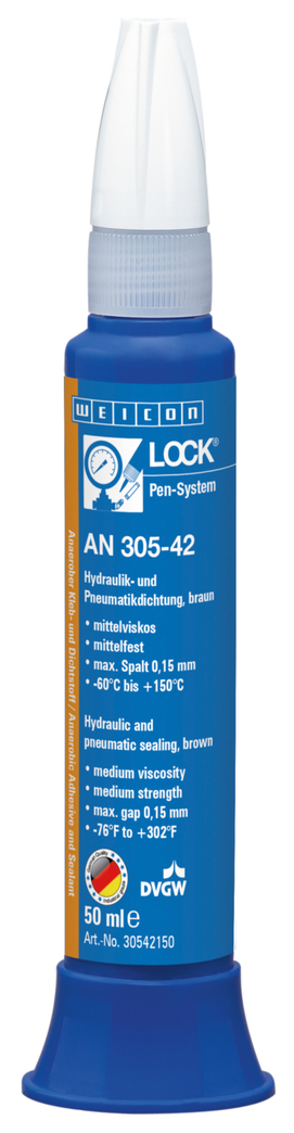 WEICONLOCK® AN 305-42 Vedante Hidráulico e Pneumático | resistência média, aprovação DVGW
