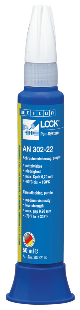 WEICONLOCK® AN 302-22 Fixador de Parafusos | resistência baixa, viscosidade média