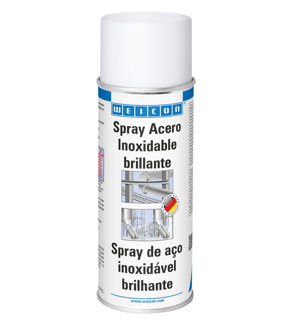 Spray de Aço Inoxidável Brilhante | revestimento de superfície resistente à corrosão e às intempéries