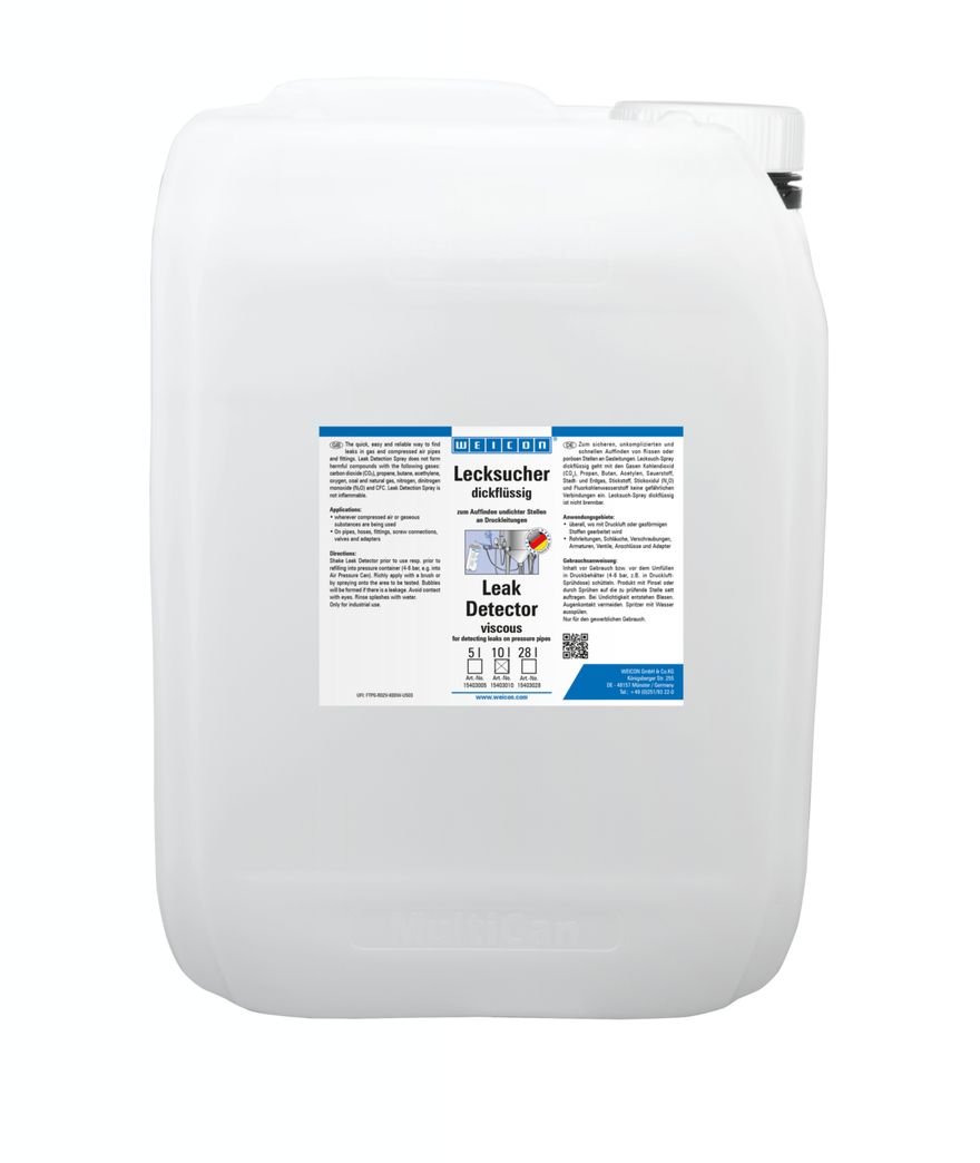 Líquido Detetor de Fugas Viscoso | para localização de fissuras em linhas de pressão